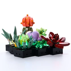 LIGHTAILING LED Succulents Plants Bonsai Blocks Set Compatible With legos 10309 - not include legos set