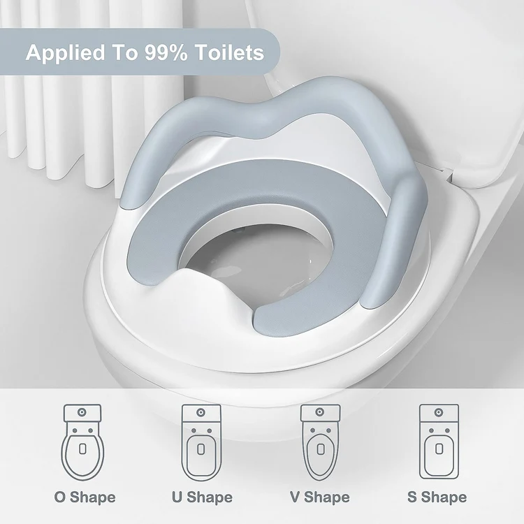 MOQ 1pc Crown Eco Friendly ABS Plastic Folding Potty Cover Crown Portable Toilet Trainer Potty Training Seat for Kids Baby
