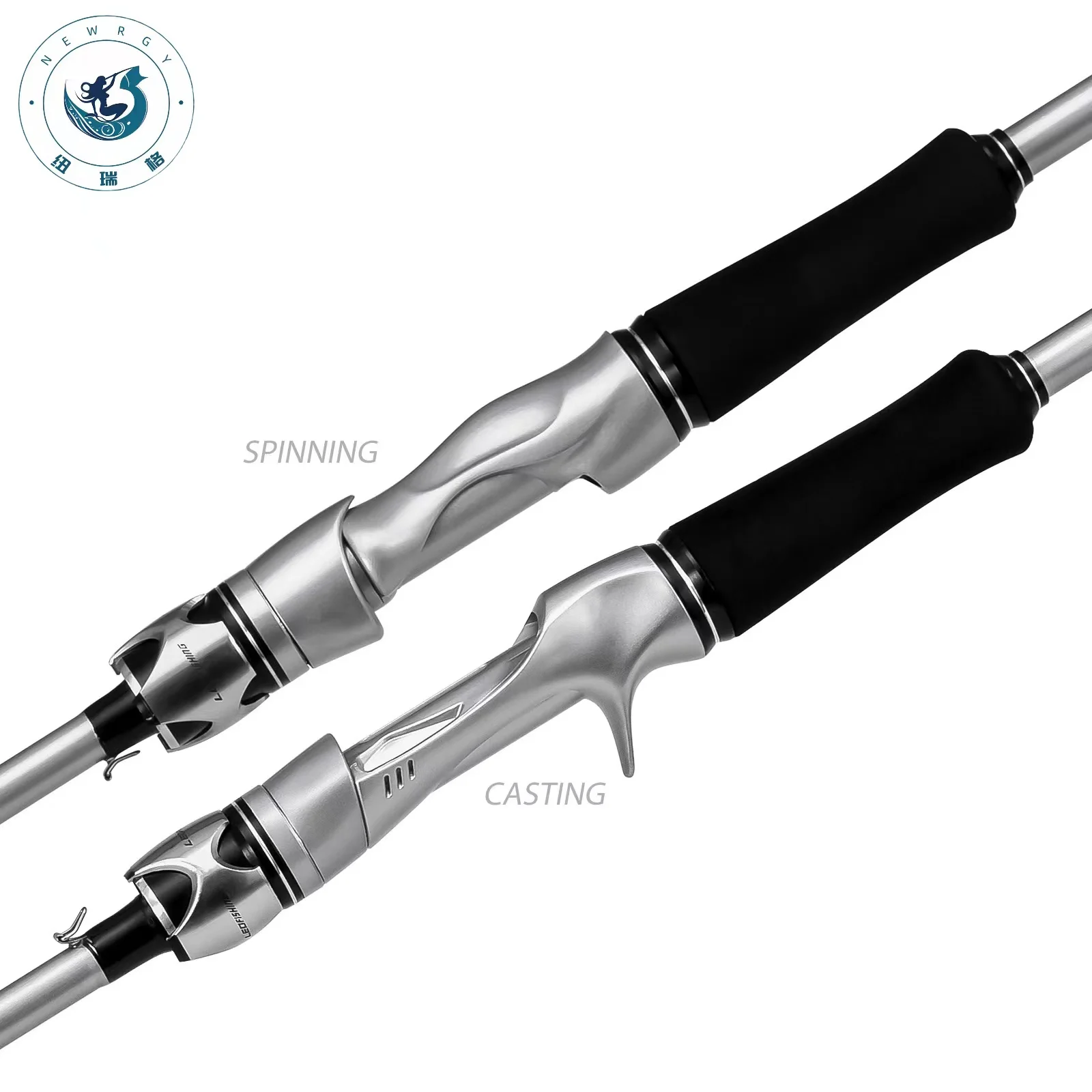 NEWRGY Custom High Carbon 1.8m/2.1m Lure Fishing Rod Bait Casting Fishing Rods Spinning Rod Fishing Equipment