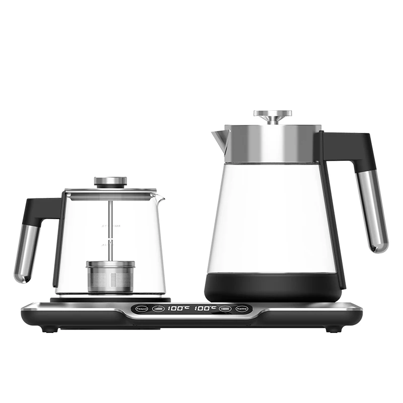 Hotsy Mini Portable Automatic Shut-Off Kettles Glass Kitchen Electric Kettle And Tea Pot Set
