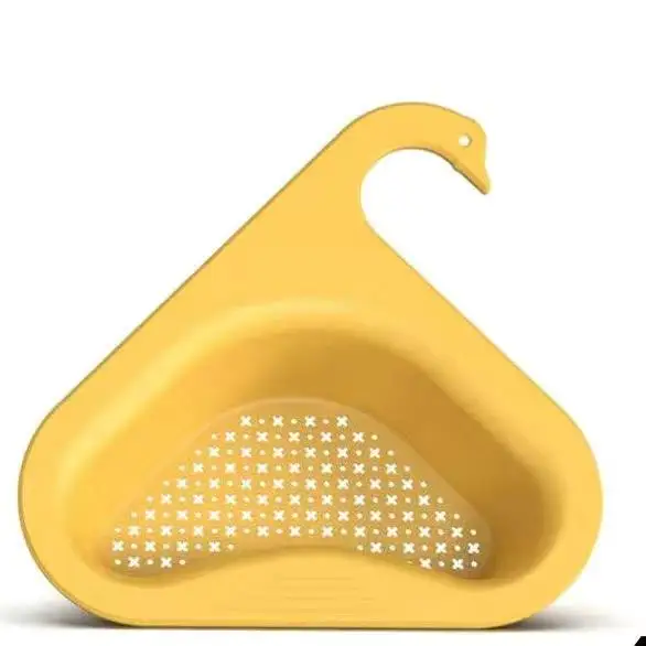 Multifunctional corner triangle drain basket Suction cup PP plastic sponge holder save soap colander water storage sink drain ba