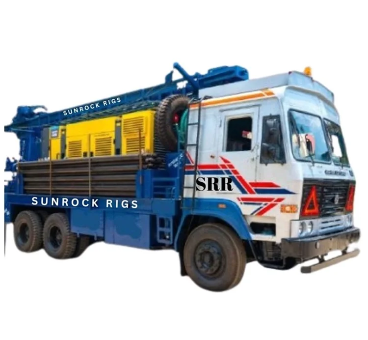 SUNROCK 250 DTHR Truck Mounted Water Well Drilling Machine 1000feet New Condition Best Price Product Type Mine Drilling Rig Core