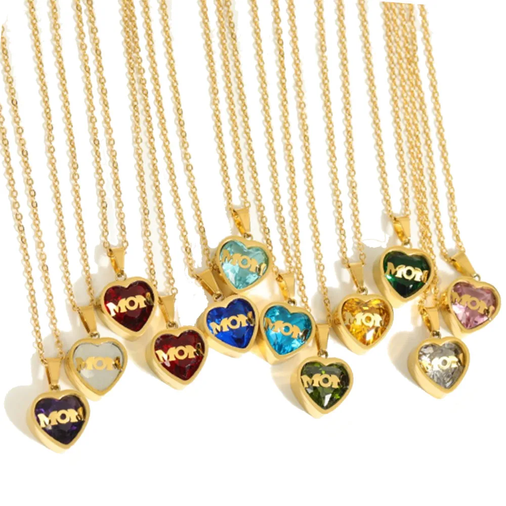 Цепочка с подвеской в виде сердца из нержавеющей стали