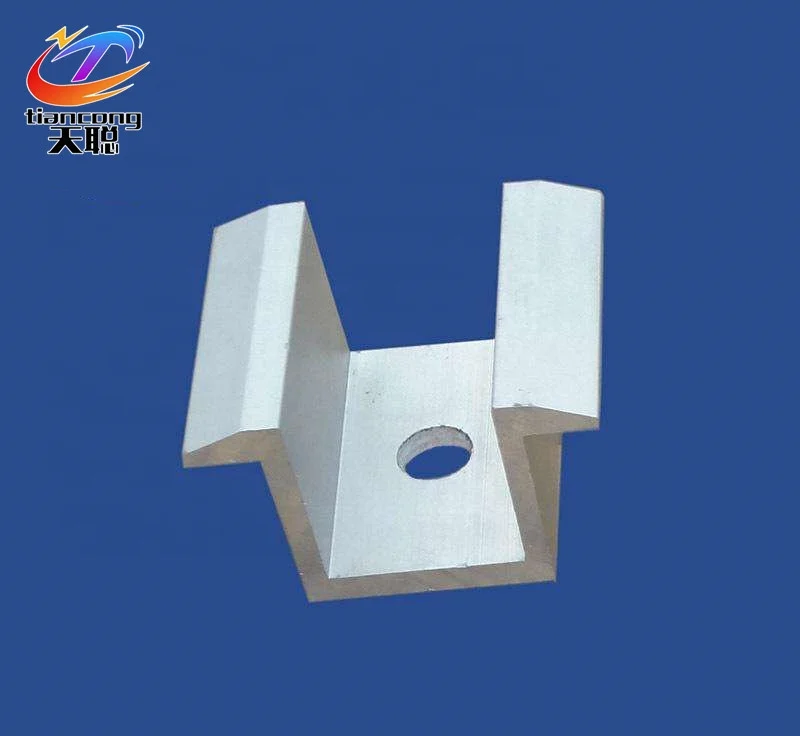 Photovoltaic Bracket Aluminum Alloy End clamps  pressing block  solar panel mounting bracket