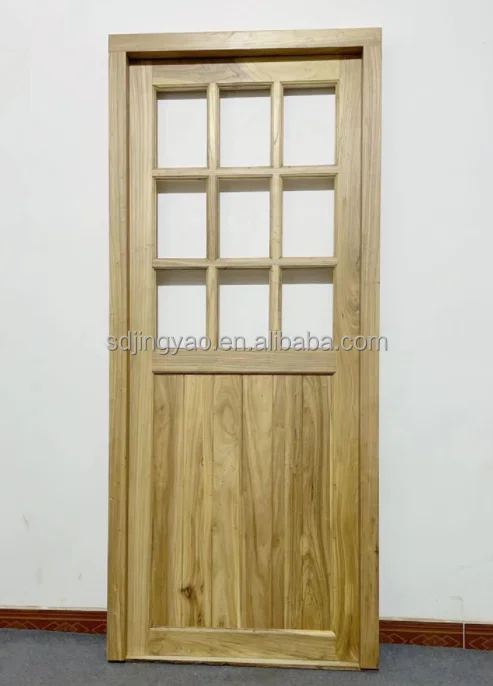 Elm interior Chinese simple entry door home stay flat set door solid wood classical room door customization