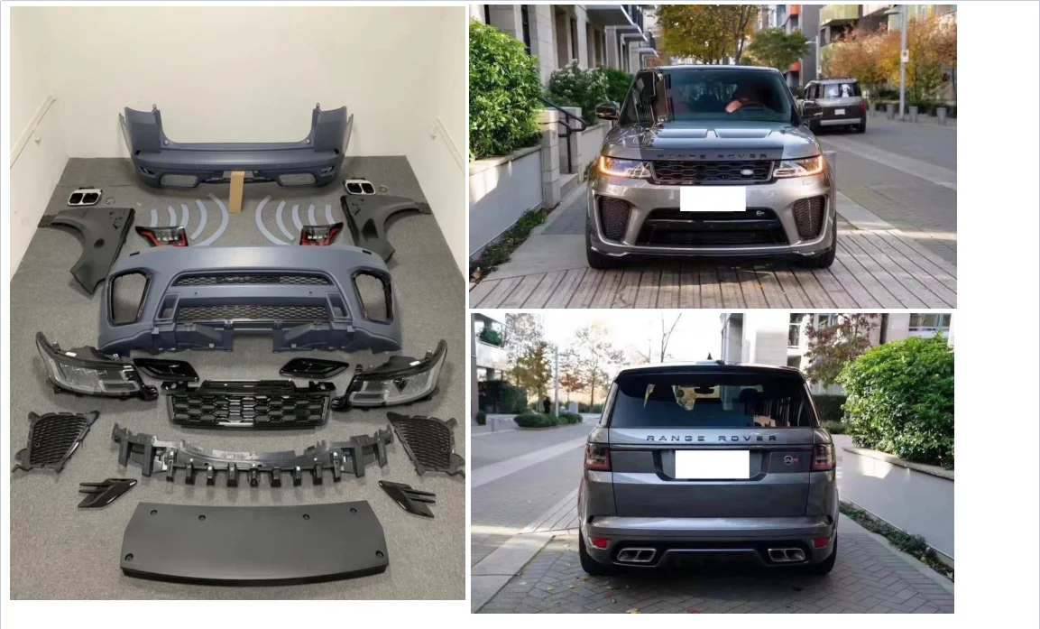 Wholesale Price Upgrade L494 SVR Bodykit for Range Rover Sport 13-17 UP To 18-21 Conversion Body Kits
