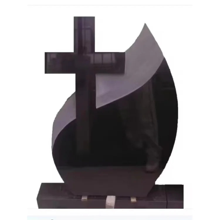 Wholesale Sample Design Gravestone Black Granite Tombstone And Monuments Headstone