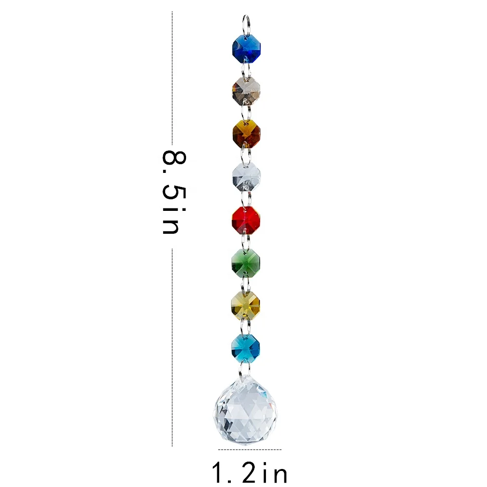Crystal  Hanging Crystals for Windows Chakra Crystals Ornament Pendant Prisms Ball Garden Sun Light Catchers