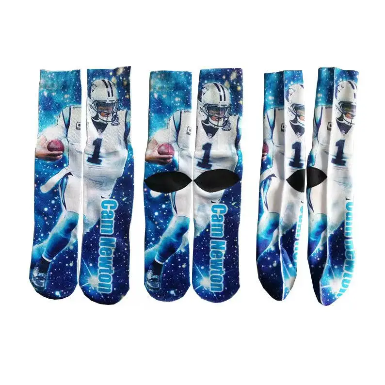 Digital Printing Custom Design Socks Heat Transfer Men Sublimation Blank  Socks