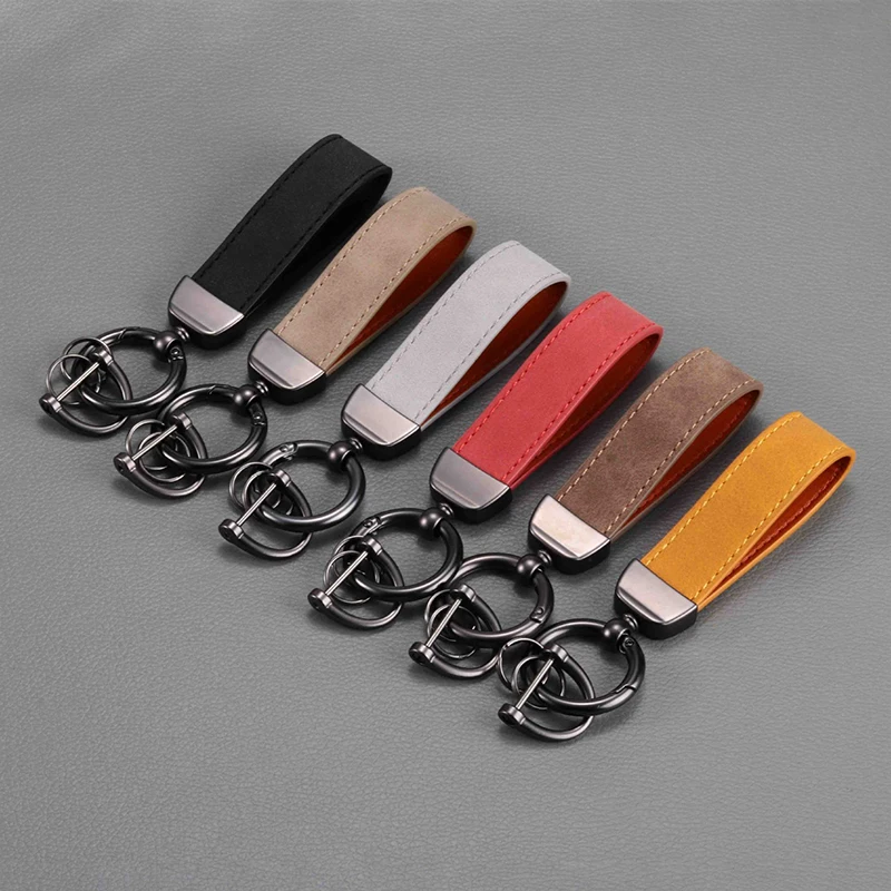 Leather Key Organizer Custom Handmade Vintage Genuine Leather Car Key Ring Holder Women Men Keychain Holder