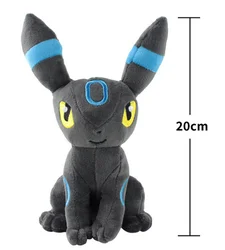 23cm Anime Eevee Shiny Umbreon Plush Toys Soft Stuffed Peluche Doll Birthday Gifts