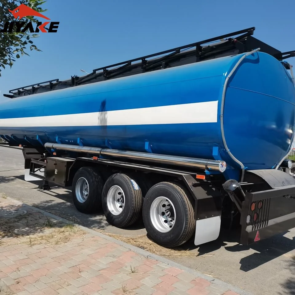 JIYAKE new design 3-axles Lpg Fuel Tank  Truck Semi Trailer for gas transport