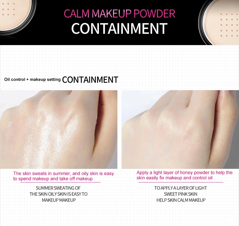 Makeup primer Loose powder air powder lasting oil control concealer waterproof Ivory makeup matte setting powder