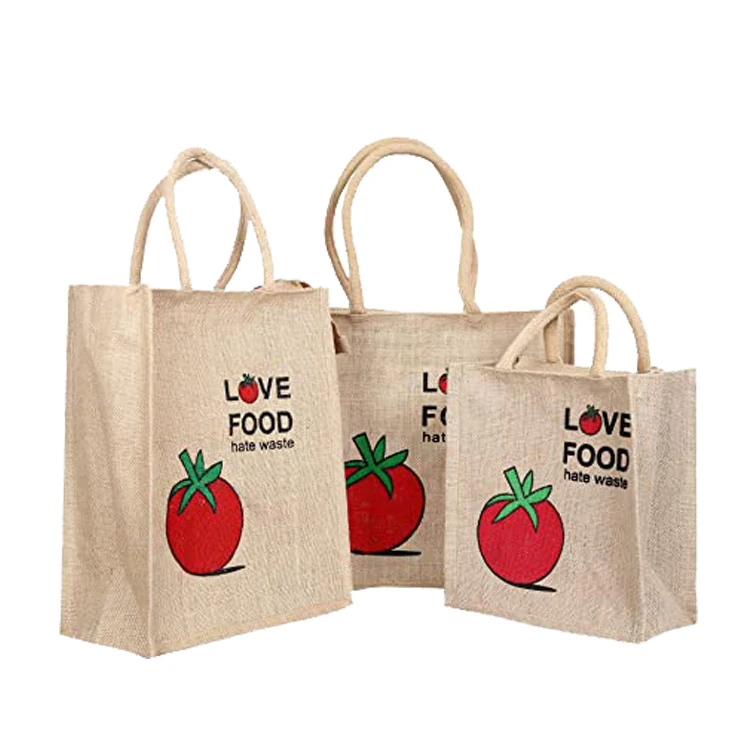 Custom attractive design Recycle Fabric Shopping Organic Cotton Bag For food