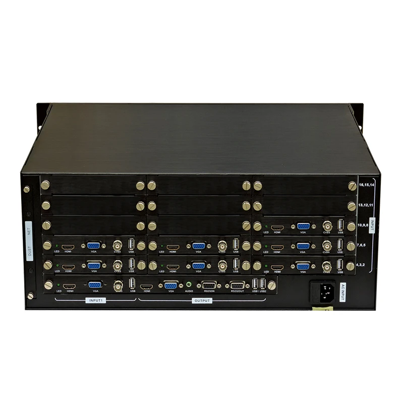 
8 channel HD Video Synthesizer 8 in 1 out HD video splitter screen split processor 8x1 