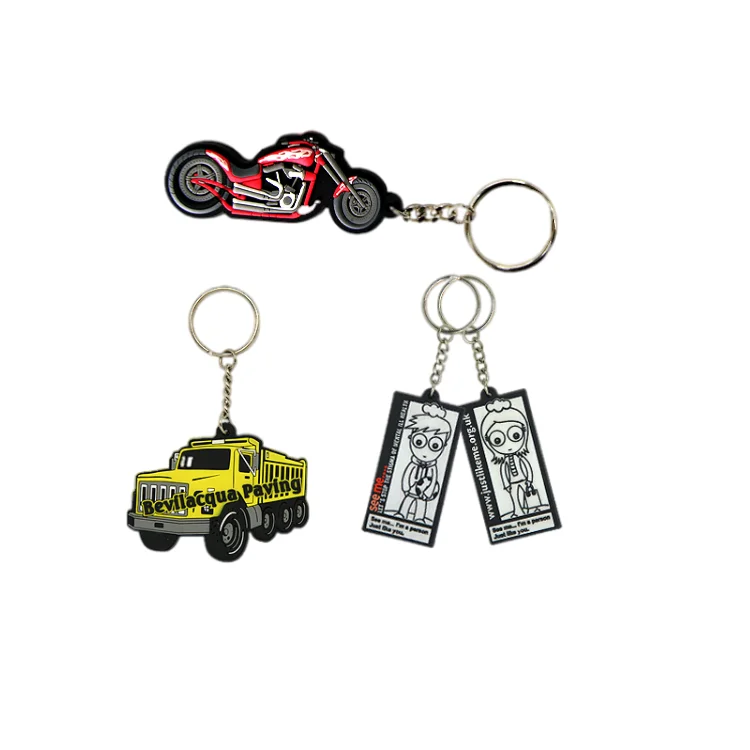 Customised soft pvc plastic motorcycle keychain for promotional