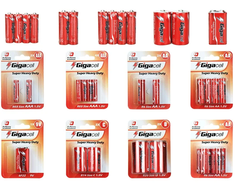 Factory direct Carbon Zinc 9V battery in wireless microphones wireless intercom blister or shrink package