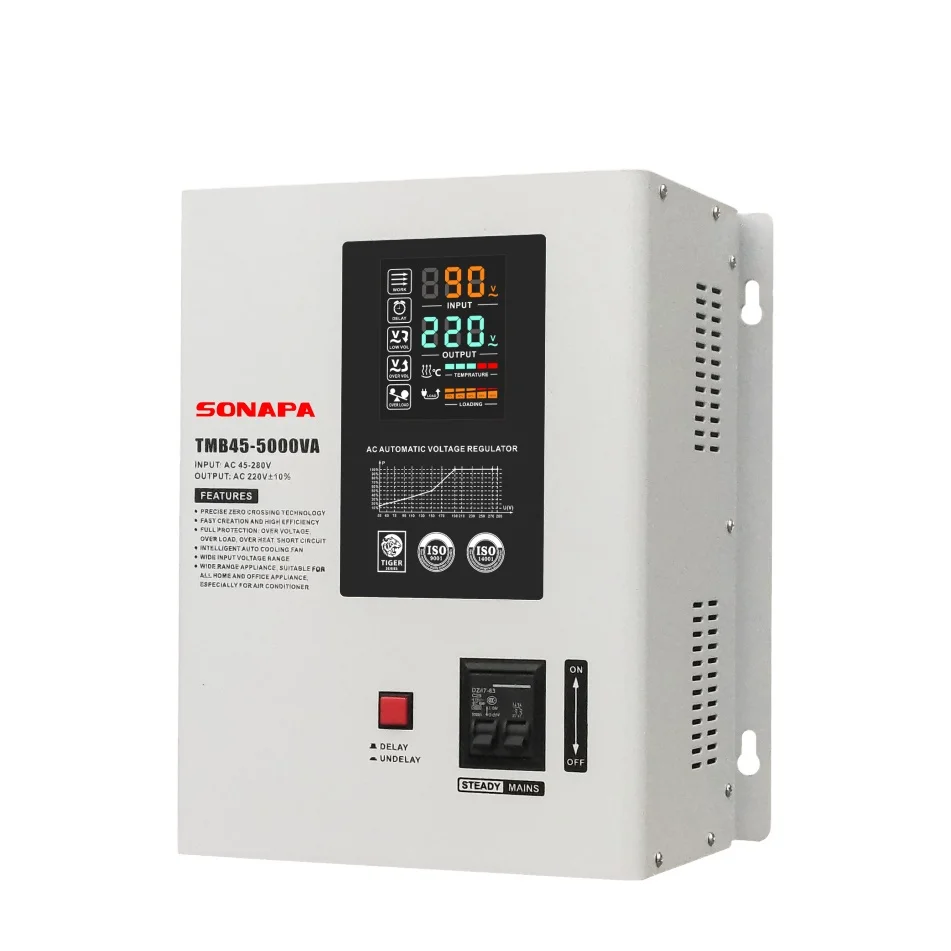 10000VA stabilizer AC220V Single Phase voltage regulators/stabilizers for home appliances