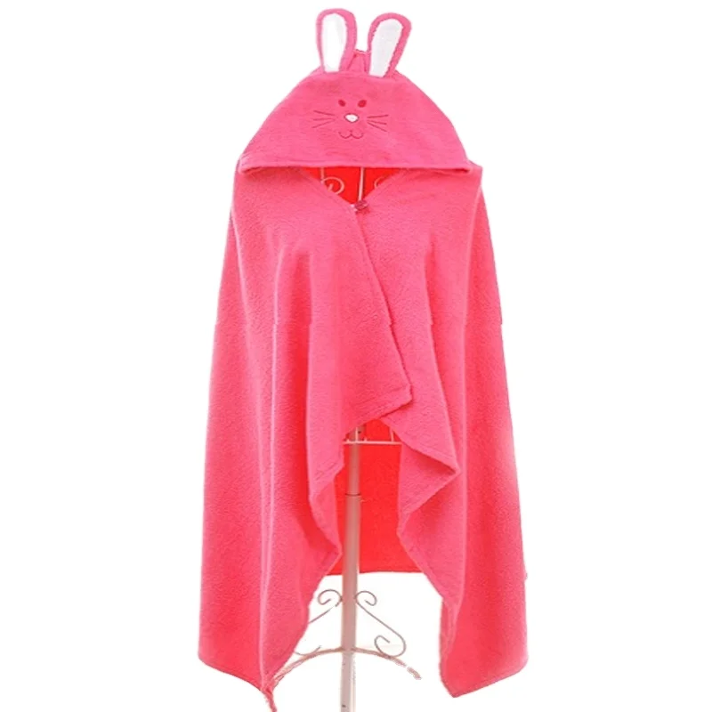 China Manufacturer Hot Selling Soft  Water Absorption Cartoon Custom  Bamboo Fiber Baby Bathrobe Cloak Cape Bath Towel with Hood