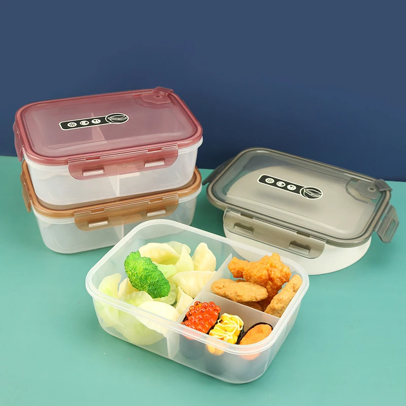 Kitchen Crisper Refrigerator Food Fresh-keeping Polypropylene Plastic Portable Lunch Box