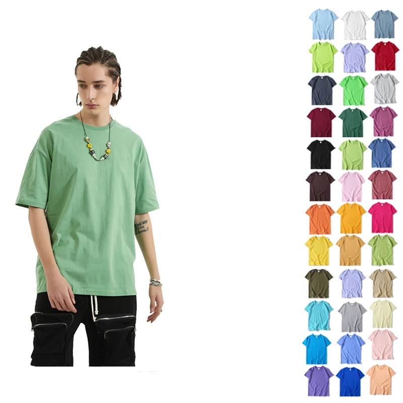 Custom Casual T-shirt 100% Cotton 200G Custom Embroidered Logo T Shirt For Men