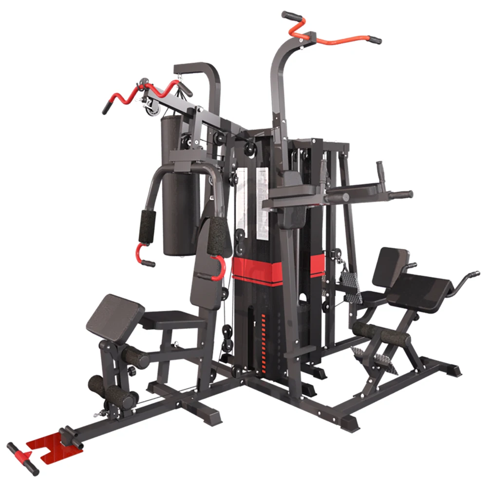 Body Full Exercise Home Indoor Strength Training Multi Function Machine  5 People Station Gym Equipment
