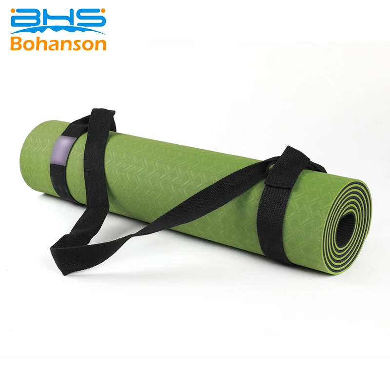 Soft Travel Thermoplastic Elastomers Rucksack Non Toxic Align Pvc Double Color Free Logo Fitness Gym Exercise Tpe Yoga Mat