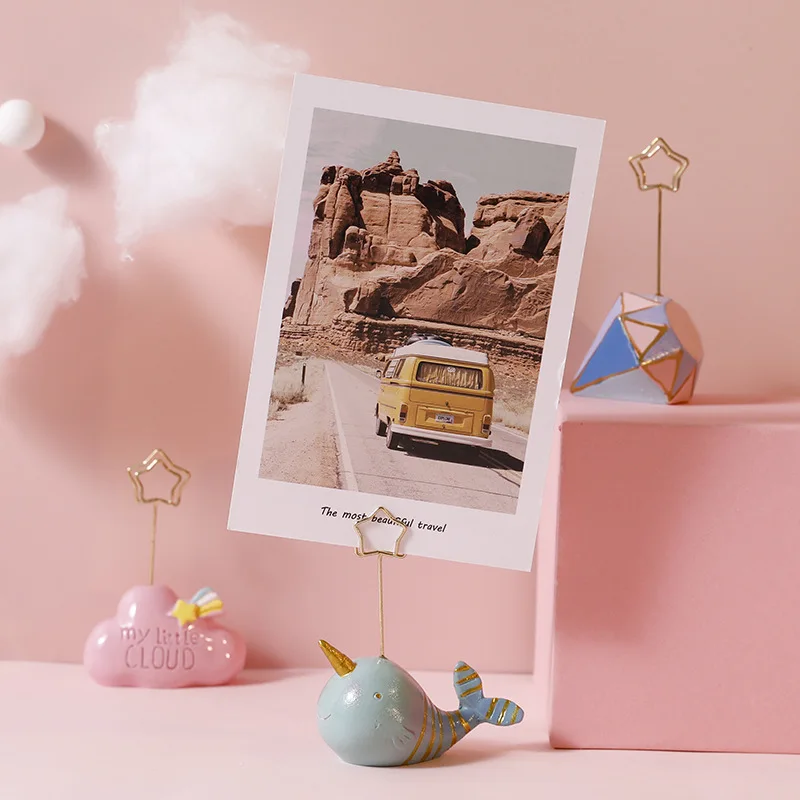  Зажим для фотографий зажим записей креативный милый мультяшный облаков сообщений держатель визиток настольное украшение маленькие украшения