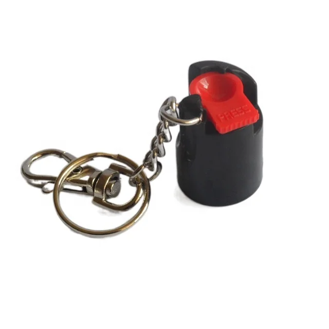 pepper spray key chain actuator