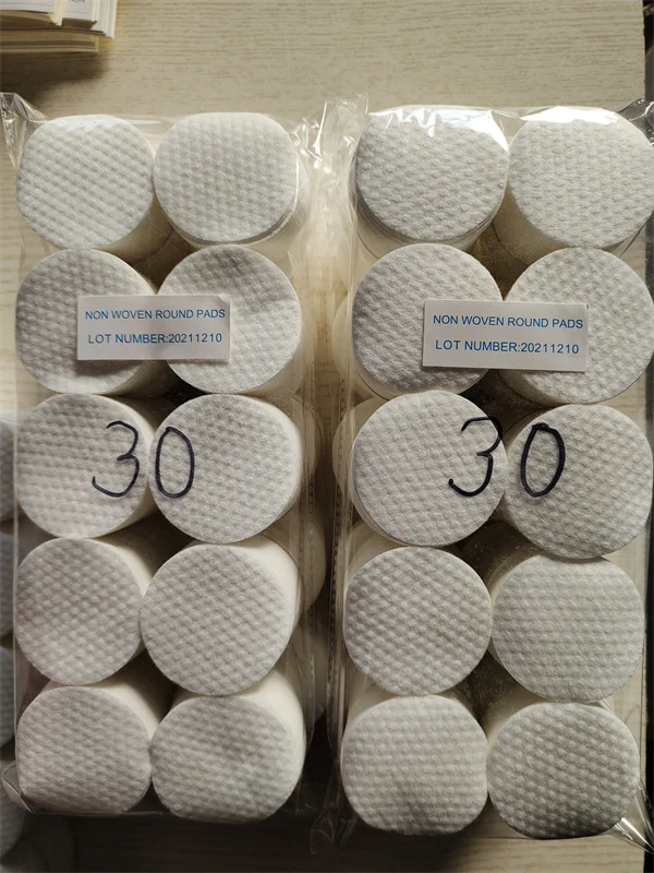 Сделано в Китае, отшелушивающая Двусторонняя марлевая Нетканая подушка для макияжа для женщин