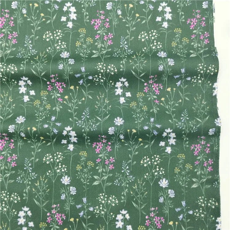 Wholesale 100 cotton twill cloth korean floral printed for bag garments bedding