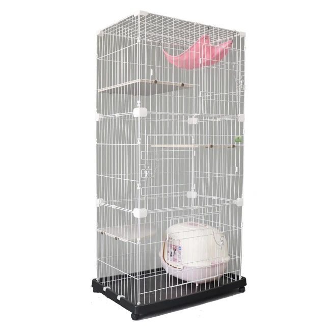 
Carbon Steel 3 Levels Cat Ferret & Chinchilla Cage 