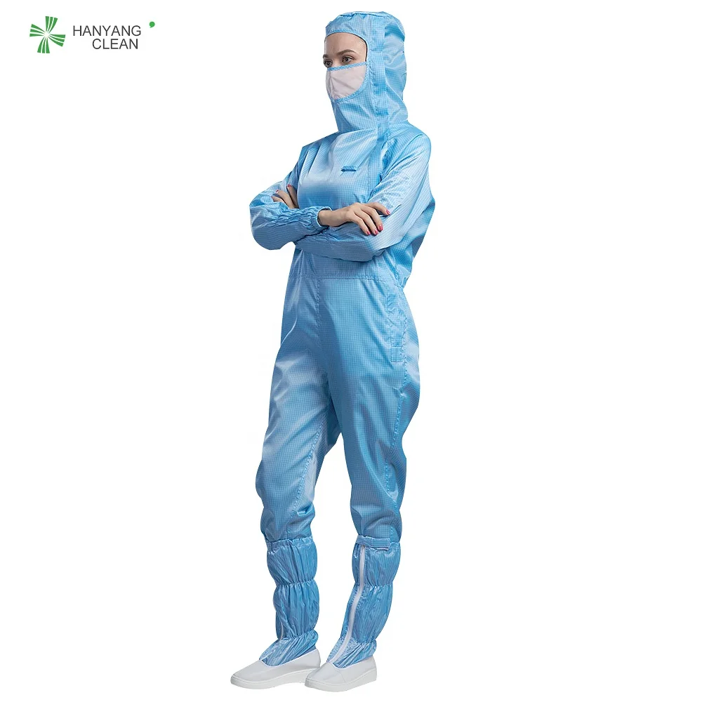 H-1133 Reusable and washable cleanroom esd garment antistatic suit