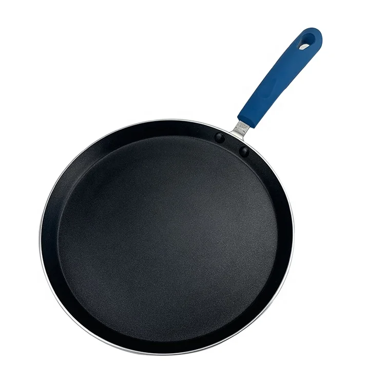 Алюминиевая антипригарная сковорода для пиццы dosa tawa pan 20 24 26 28 см с силиконовой ручкой и индукцией
