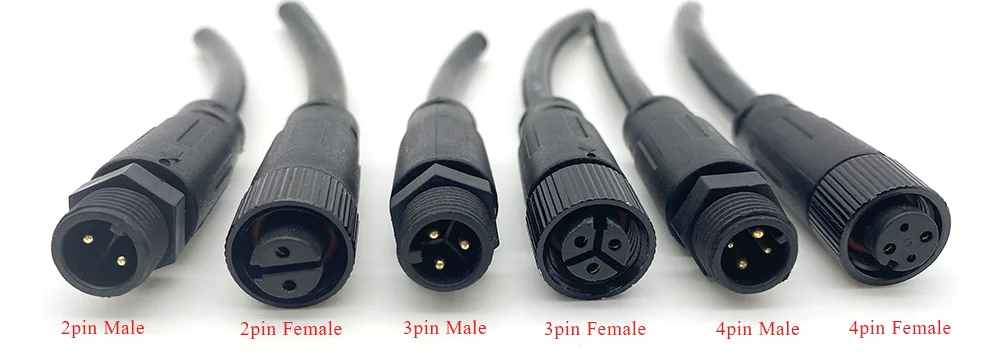 2023 Top sell product M12 IP67 2 3 4 5 6 7 8 pin male female waterproof connector 6 pin connector