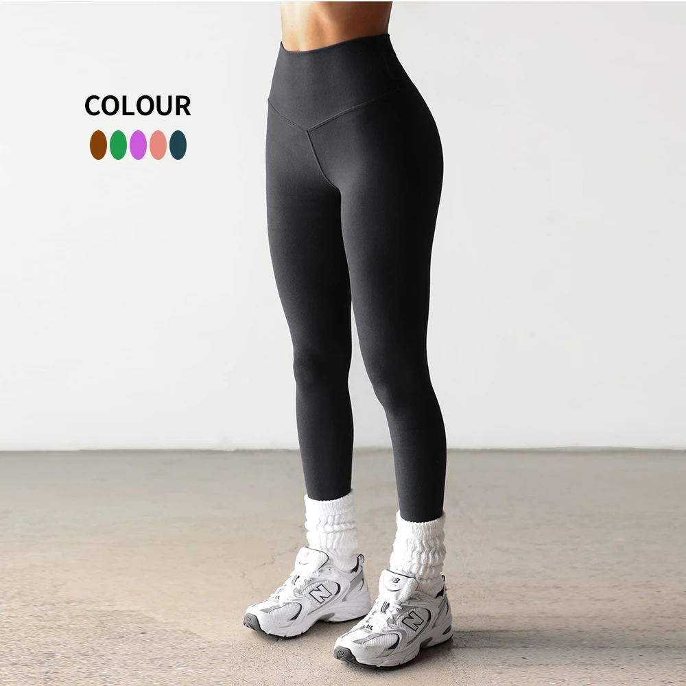 MIQI Ruched High Waisted Anti Cellulite Tummy Control Butt Lift Workout Pants Running Gym Womens Yoga Leggings