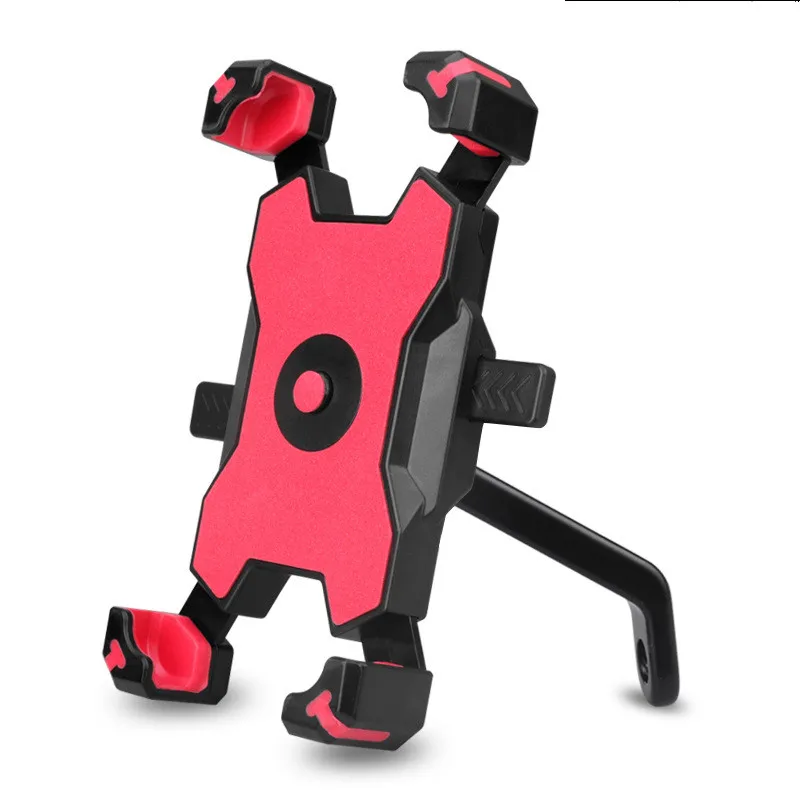 2021motorcycle handlebar mount bicycle smartphone aluminium alloy stand holder motorbike mobile phone support bike accessories