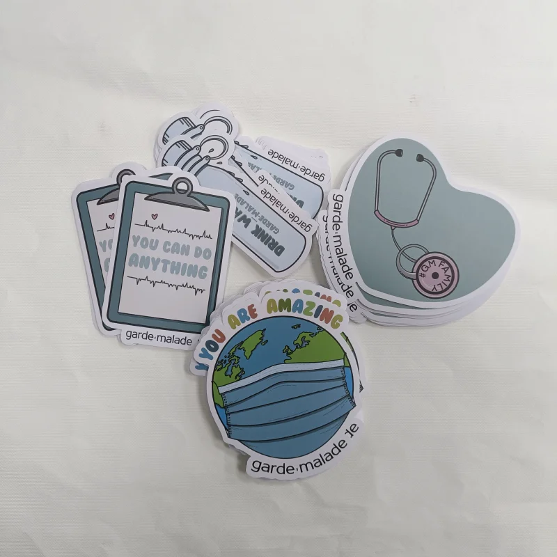 Waterproof PVC sticker Custom die cut sticker Self adhesive individual cute logo label