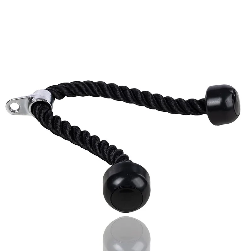 High Pull Down Sitting Rowing Pull Rod Fitness  Heavy Duty Pull Down Fitness Training Nylon Single Grip Tricep Rope