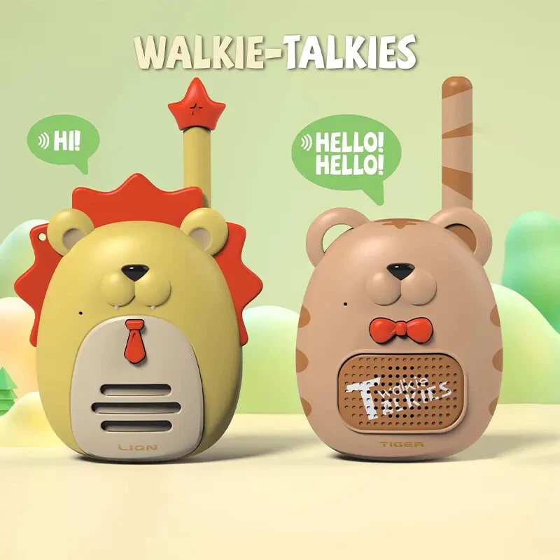 Hot sale voice changer intercom phone 500m range plastic outdoor children walkie-talkie