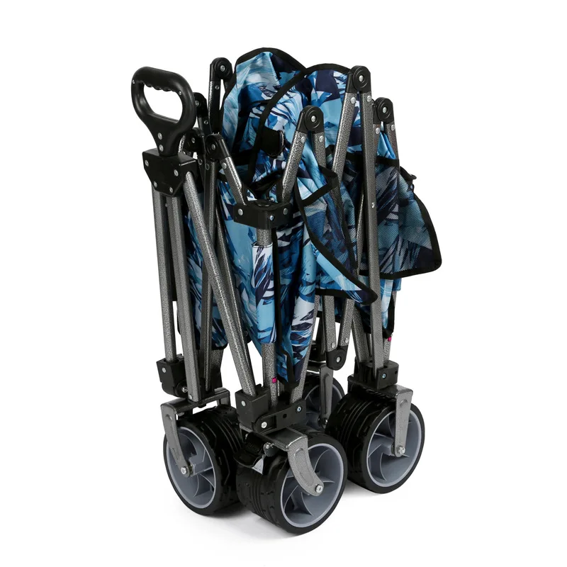 Outdoor Folding Multifunctional Camping Vehicle  Practical Handcart  Heavy-Duty Folding Travel Cart With Desktop And Storage