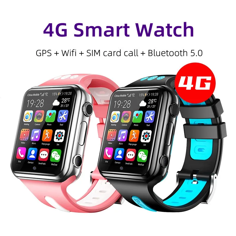 Mobile Phone Children Smartwatch Android 9.0 Student Video Call Kid 4G Smart Watch W5 for kids with Gps Positioning Wifi App