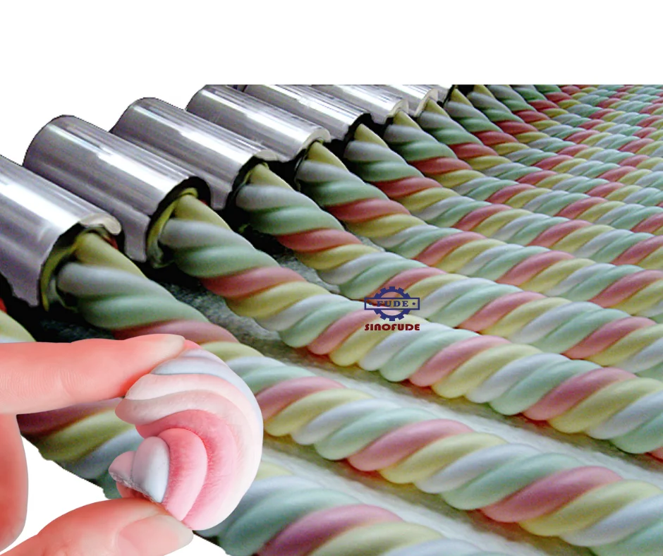 Famous brand motor automatic cotton candy industrial marshmallow extruder making machine production line