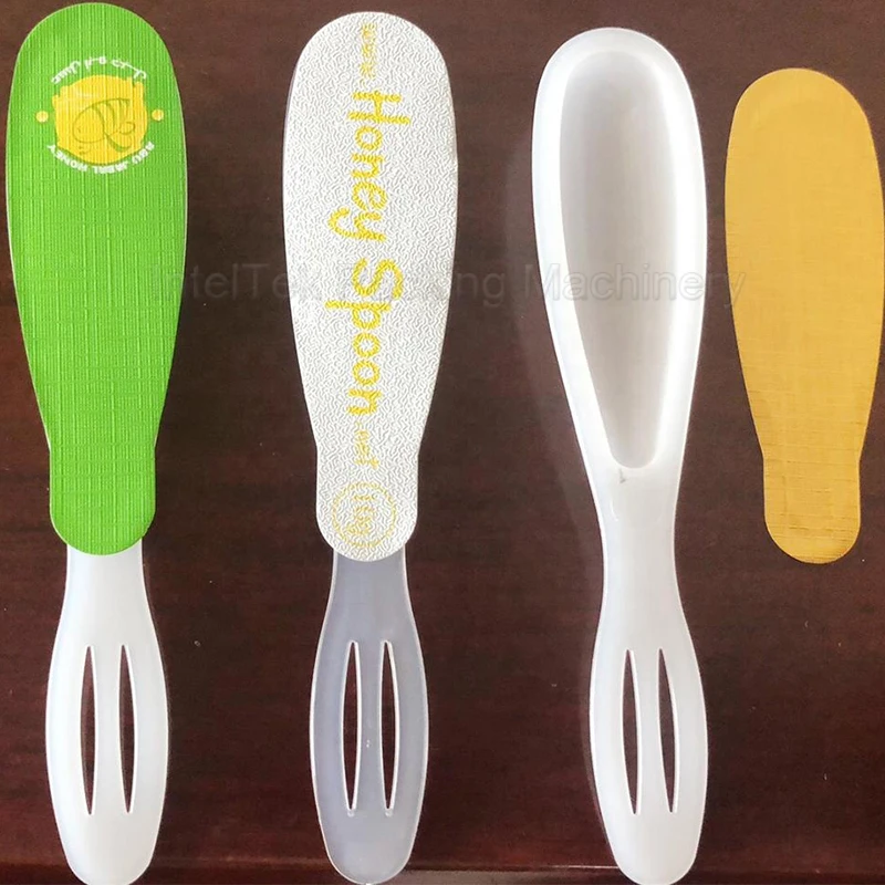 7ml 10ml Honey PP Spoon Packing Heat Seal Printed Aluminum Foil Lids