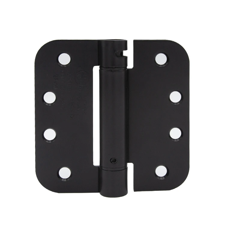 Door & Window Hardware 5/8' Radius Corner Matt Black Spring Hinge