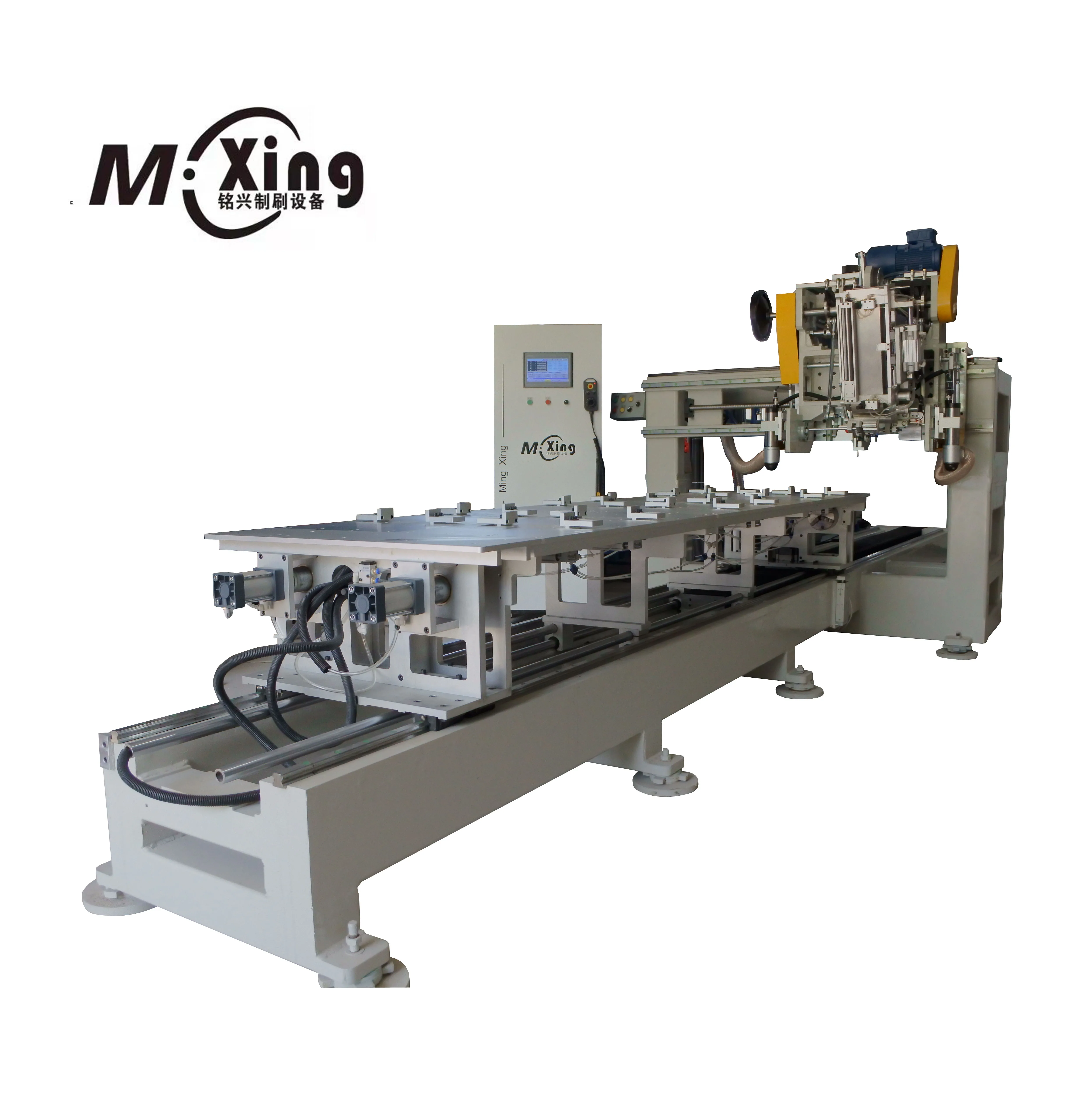 CNC 5 Axis 3 Heads 2 Drilling and 1 Tufting Broom Brush Making Machine High Speed Longmen
