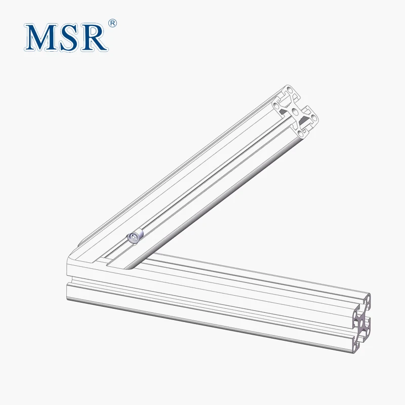 China Manufacturer 30 Center Adjustable Angle Connector-90 Degree Steel Zinc Plated for T Slot Aluminum Extrusion