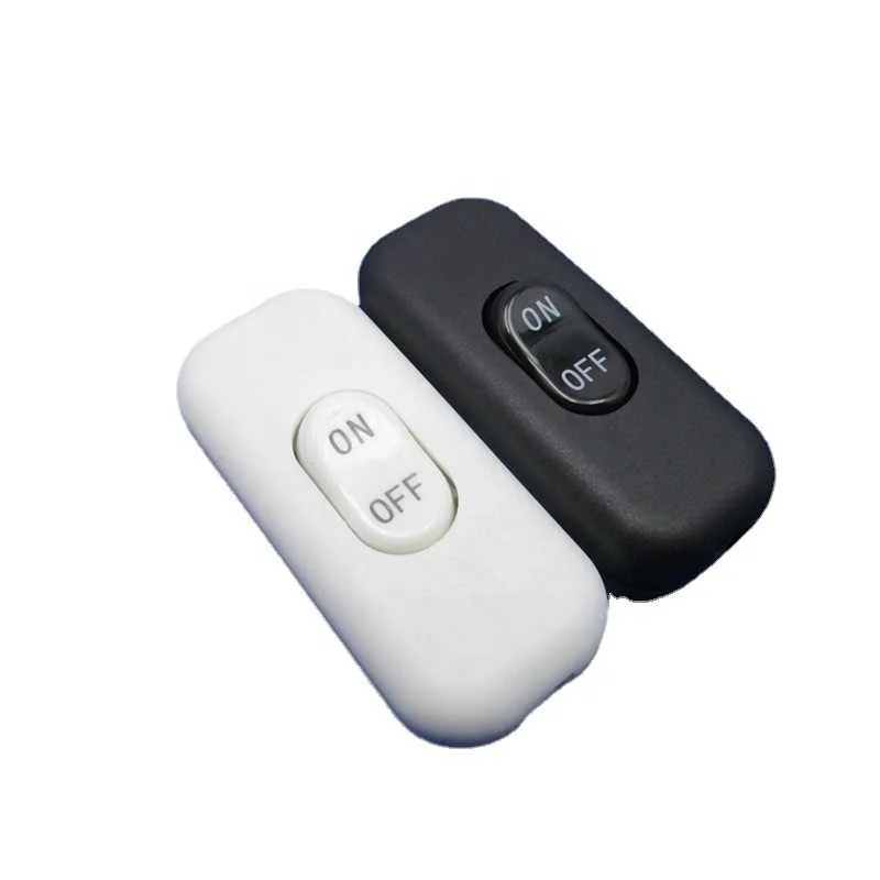 1 шт. двухпроводной переключатель управления Встроенный белый черный в линию настольная лампа Настольный светильник шнур кабеля 111 ~ 240 В 6 А