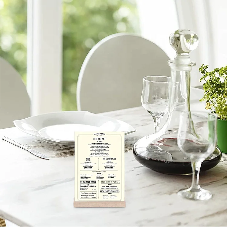 wood place card Table Number Stand Holders wood sign holder for Wedding Party Table Decoration