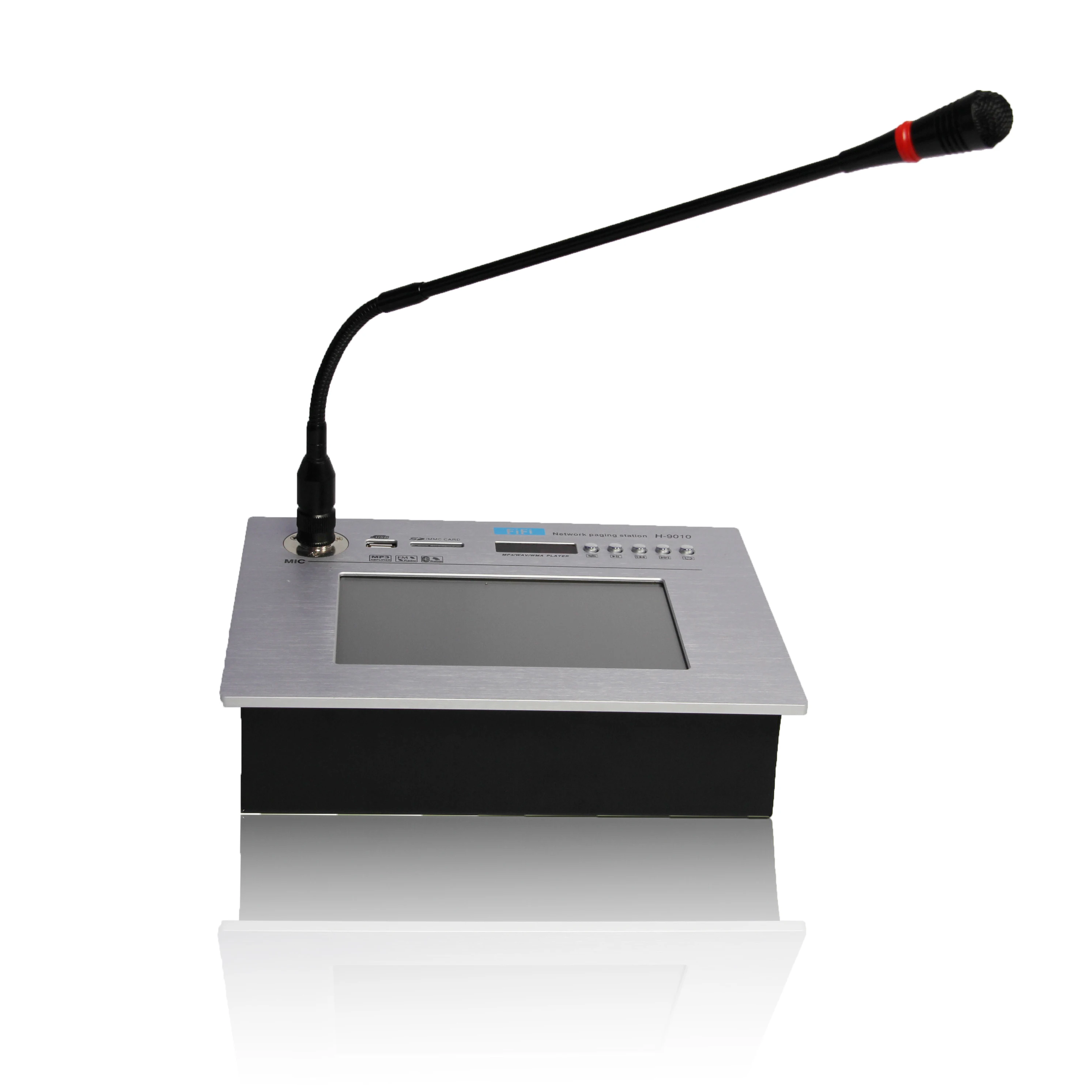 FIFI Professional Wireless TCP IP Network System LAN Port 12V Input RJ45 Interface Paging Microphone